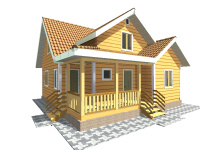 Каркасный дом 8х8 | Одноэтажные с мансардой деревянные дома